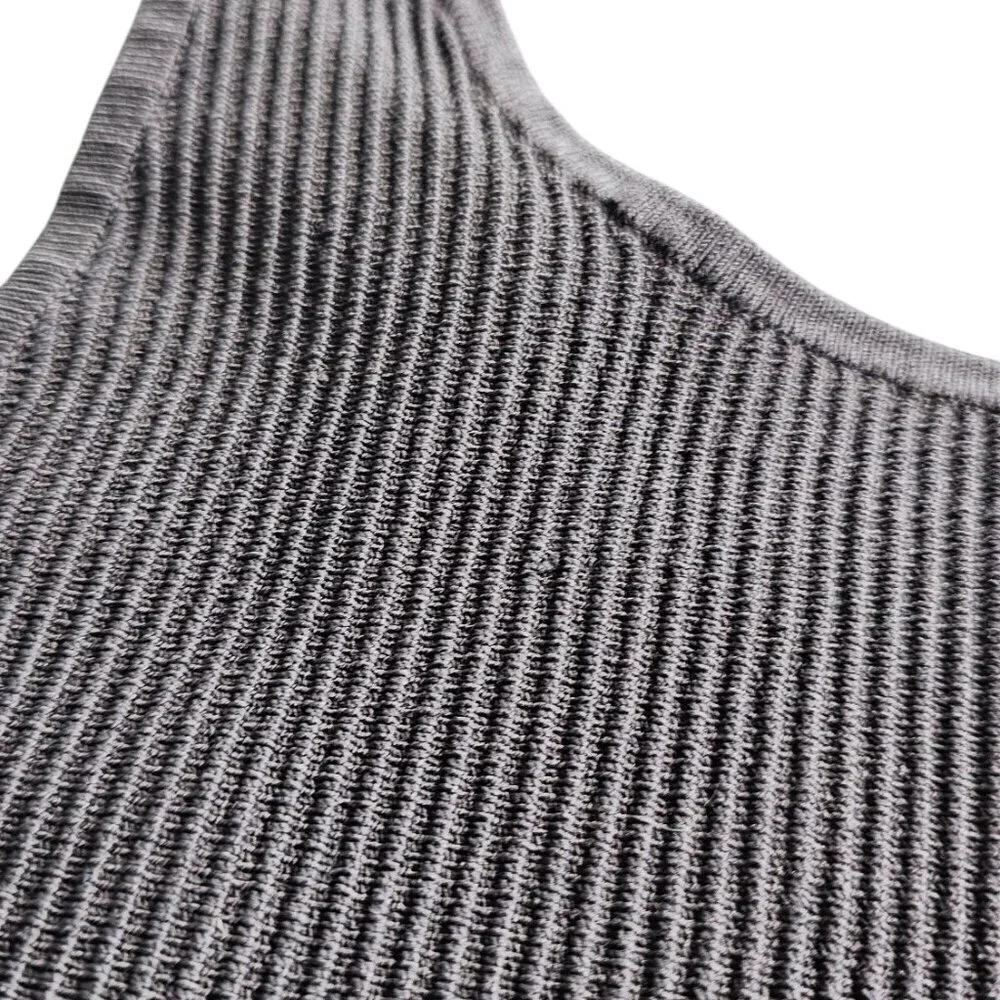 Aritzia Babaton Sculpt Knit Crop Tank Top, Ribbed, Stretch, Thick, Grey, Size M - Picture 8 of 8